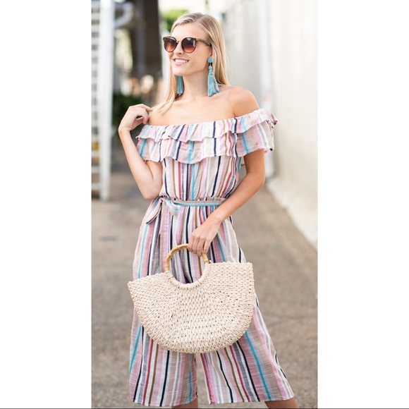 Off the Shoulder Jumpsuit - Picture 4 of 4